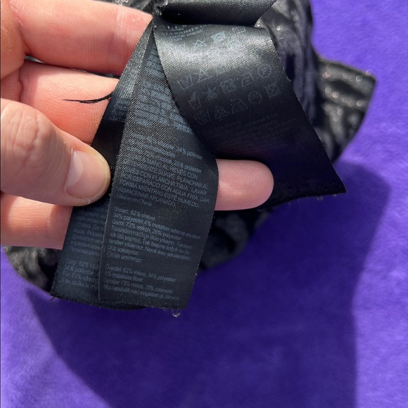 All Saints Black and Gray Animal Print Dress with silver shine - Picture 14 of 17